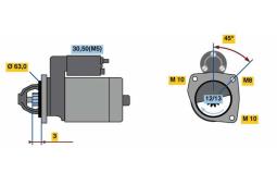 ROZRUSZNIK RENAUL MEGANE 1,5-1,9DCI 04- /BOSCH PROGRAM BX/ PG12.3. 0 986 022 800          BX
