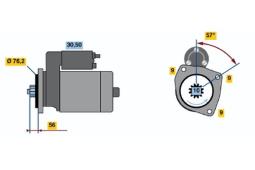 ROZRUSZNIK VW T4 2,4D 95- /12V/ /2.0KW/ /BOSCH PROGRAM BX/ PG12.3. 0 986 016 990          BX