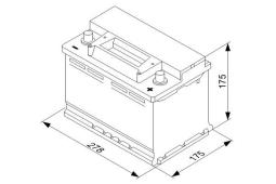 AKUMULATOR 70AH/640A P+ /278X175X175/ /BOSCH S3/ BOSCH 0 092 S30 070