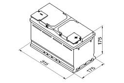 AKUMULATOR 80AH/740A P+ /315X175X175/ /BOSCH S4/ BOSCH 0 092 S40 100