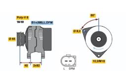 ALTERNATOR PG12.2. 0 124 515 040