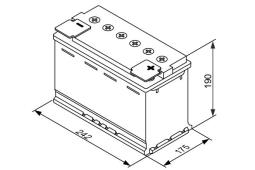 AKUMULATOR 60AH/680A P+ /242X175X195/   /AGM/ /ELEKT.W MATACH ABSORBUJąCYCH/ BOSCH 0 092 S60 050           W