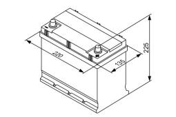 AKUMULATOR 45AH/300A P+ /219X135X225/ /BOSCH S3/ BOSCH 0 092 S30 160