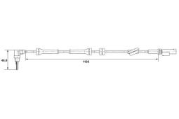 CZUJNIK ABS FIAT STILO 1,4 16V 04-      /PRZ/ /0 265 004 136/ PG 1.7. 0 265 007 401