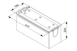 AKUMULATOR 140AH/800A P/L+ /513X189X223/ BOSCH 0 092 T40 750