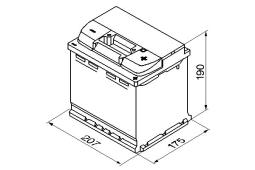 AKUMULATOR 52AH/470A P+ /207X175X190/ /BOSCH S4/ BOSCH 0 092 S40 020