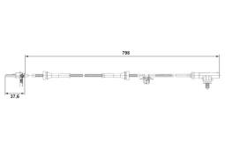 CZUJNIK ABS CITROEN C1 1,0-1,4HDI 05- /PRZ/ PG 1.7. 0 265 007 687