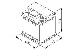 AKUMULATOR 44AH/420A P+ /175X175X190/ BOSCH 0 092 S40 001