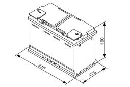 AKUMULATOR 80AH/800A P+ /315X175X190/ /AGM/ /ELEKT.W MATACH ABSORBUJąCYCH/ BOSCH 0 092 S5A 110