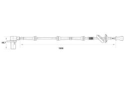 CZUJNIK ABS VW PASSAT 1,9-2,5TDI 00- /TYŁ/ PG 1.7. 0 265 006 573