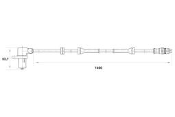 CZUJNIK ABS FIAT DUCATO 2,0-2,8JTD      02- /PRZ/ PG 1.7. 0 265 006 673