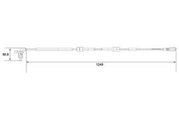 CZUJNIK ABS CITROEN BERLINGO 1,6HDI 05- /PRZ/ PG 1.7. 0 265 007 666