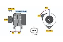 ALTERNATOR /BOSCH PROGRAM BX/ PG12.4. 0 986 048 120          BX