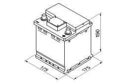 AKUMULATOR 42AH/390A P+ /175X175X190/ /BOSCH S4/ BOSCH 0 092 S40 000
