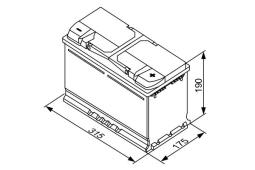 AKUMULATOR 85AH/800A L+ /315X175X190/ BOSCH 0 092 S50 110