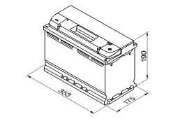 AKUMULATOR 100AH/830A P+ /353X175X190/  /BOSCH S5/ BOSCH 0 092 S50 130