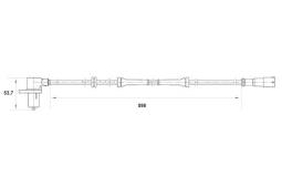 CZUJNIK ABS RENAULT CLIO 1,2-1,8 90- PG 1.7. 0 265 006 442