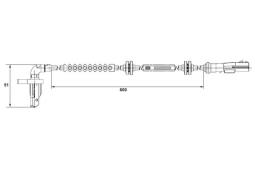CZUJNIK ABS RENAULT CLIO 1,5DCI 06- /TYŁ/ /P/ PG 1.7. 0 265 008 294