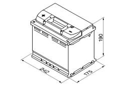 AKUMULATOR 60AH/540A L+ /242x175x190/ /BOSCH S4/ BOSCH 0 092 S40 060