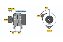 ALTERNATOR PG12.2. 0 123 510 061
