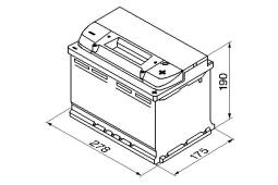 AKUMULATOR 74AH/680A P+ /278X175X190/ /BOSCH S4/ BOSCH 0 092 S40 080