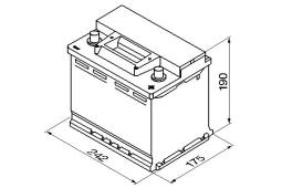 AKUMULATOR 56AH/480A P+ /242X175X190/ /BOSCH S3/ BOSCH 0 092 S30 050