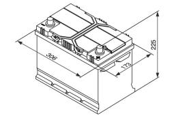 AKUMULATOR 95AH/830A P+ /306X173X225/ /BOSCH S4/ BOSCH 0 092 S40 280