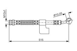 PRZEWÓD HAM./PRZ/ HYUNDAI ACCENT 94-00  /L+P/ PG 1.5. 1 987 476 899