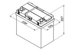 AKUMULATOR 45AH/330A L+ /238X129X227/ /BOSCH S4/ /JAPAN CIENKIE KLEMY/ BOSCH 0 092 S40 220