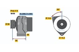 ALTERNATOR PG12.2. 0 123 310 013