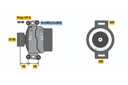 ALTERNATOR PG12.2. 0 123 510 082