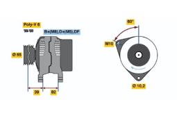 ALTERNATOR PG12.2. 0 123 515 012