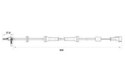 CZUJNIK ABS ALFA ROMEO 156 1,9JTD 00- PG 1.7. 0 265 007 018