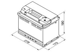 AKUMULATOR 77AH/780A P+ /278X175X190/ /BOSCH S5/ BOSCH 0 092 S50 080