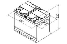 AKUMULATOR 70AH/630A L+ /261X175X220/ /BOSCH S4/ BOSCH 0 092 S40 270