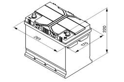 AKUMULATOR 70AH/630A P+ /261X175X220/ /BOSCH S4/ BOSCH 0 092 S40 260
