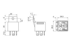 PRZEKAŹNIK UNIVERSALNY 12V/30A PG9.2. 0 332 019 150