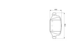 KLOCKI HAM./TYŁ/ FIAT 500 1.4 16V 07- PG 1.1. 0 986 424 756