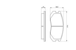 KLOCKI HAM./PRZ/ MITSUBISHI LANCER 92- PG 1.1. 0 986 460 980