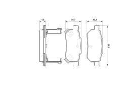 KLOCKI HAM./TYŁ/ HONDA CIVIC 90- PG 1.1. 0 986 494 128