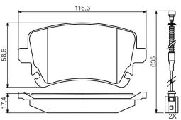 KLOCKI HAM./TYŁ/ VW PHAETON 3,2-6,0 W12 02- 0 986 494 669