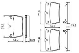 KLOCKI HAM./TYŁ/ TOYOTA RAV 4 2,0 01- PG 1.1. 0 986 494 350