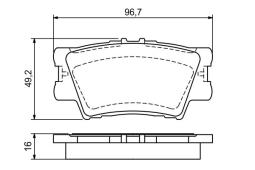 KLOCKI HAM./TYŁ/ TOYOTA RAV-4 06- PG 1.1. 0 986 494 154