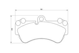 KLOCKI HAM./PRZ/ VW TOUREG 2,5-3,2 V6 02- PG 1.1. 0 986 424 740