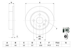 TARCZA HAM./TYŁ/ OPEL ASTRA 1.2 98- /ABS PG 1.2. 0 986 478 882
