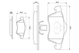 KLOCKI HAM./PRZ/ VW T4 15C 97- /ATE/ PG 1.1. 0 986 494 008