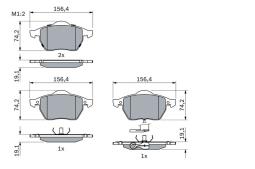 KLOCKI HAM./PRZ/ AUDI S4 00- PG 1.1. 0 986 494 018