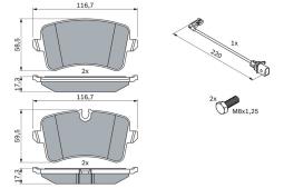 KLOCKI HAM./TYŁ/ AUDI A6/A7 2,0-3,0TDI 11- PG 1.1. 0 986 494 488