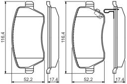 KLOCKI HAM./PRZ/ NISSAN MICRA 03- 0 986 494 573