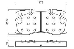 KLOCKI HAM./PRZ/ IVECO DAILY III 06- PG 1.1. 0 986 494 257